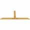 Ekena Millwork Portland Rough Sawn Timber Gable Bracket, Western Red Cedar, 96"W x 40"H x 2"D x 6"F, 10/12 Pitch GBW096X40X0206POR00RWR - alternate 5